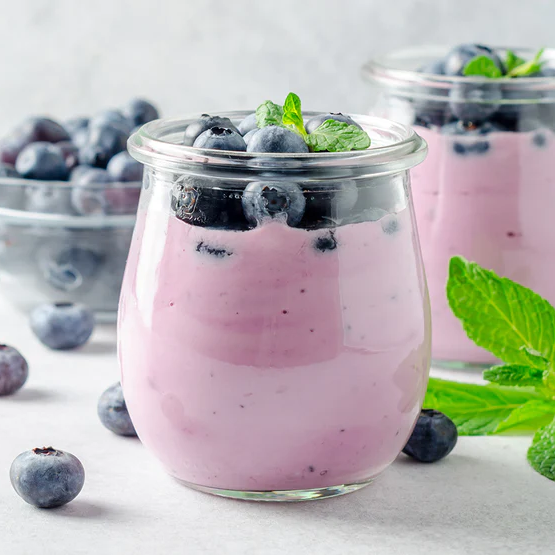 Blueberry, Avocado and Manuka Honey Mousse