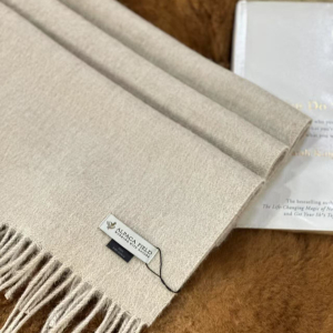 Alpaca Field Classic Plaid Scarf Oatmeal