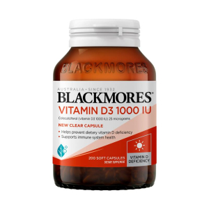 Blackmores Vitamin D3 1,000IU 200 Capsules
