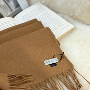 Alpaca Field Classic Plaid Scarf Camel